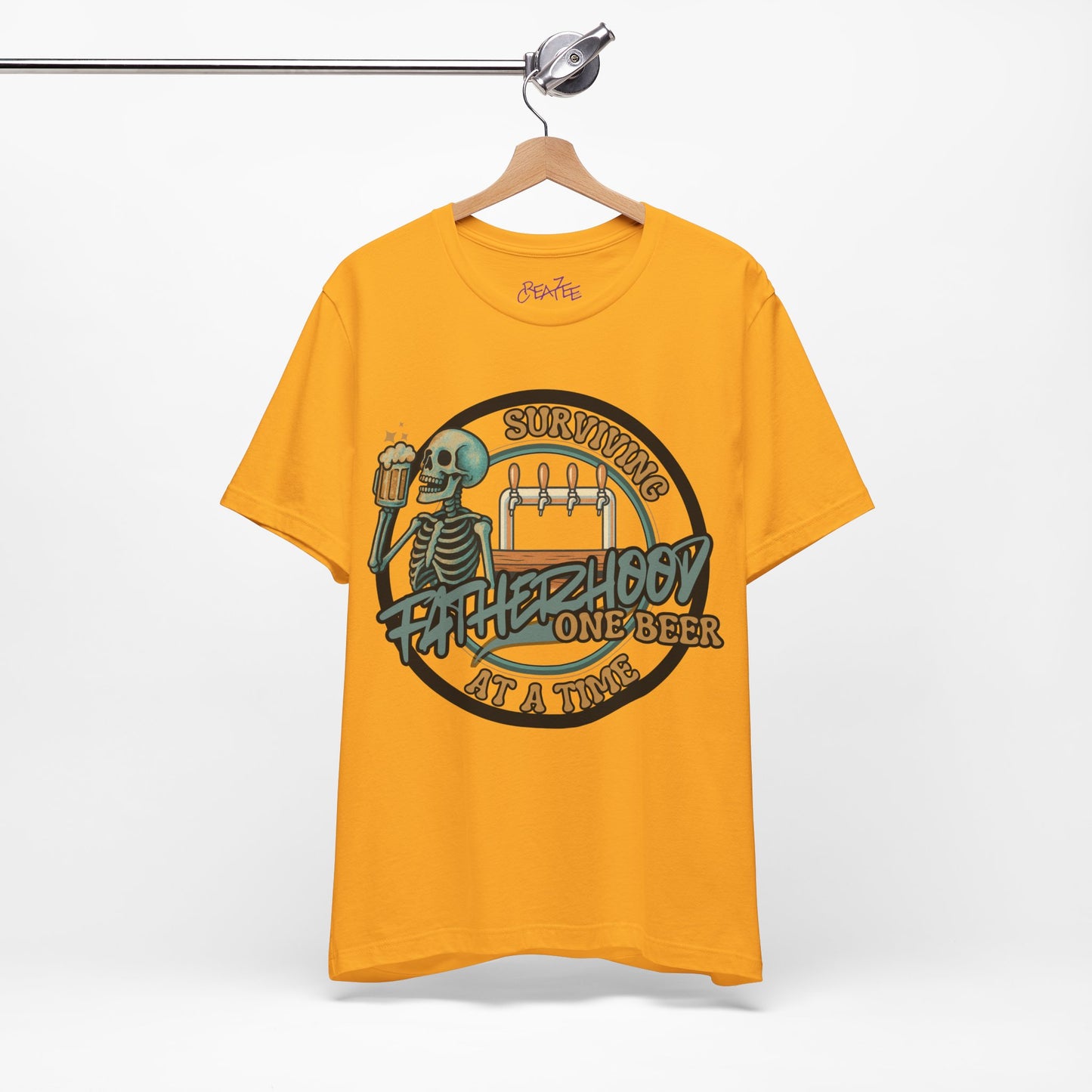 SURVIVING FATHERHOOD ONE BEER AT A TIME *Funny Dad Gift *Beer Lover Shirt *Bella+Canvas 3001 *Unisex shirt