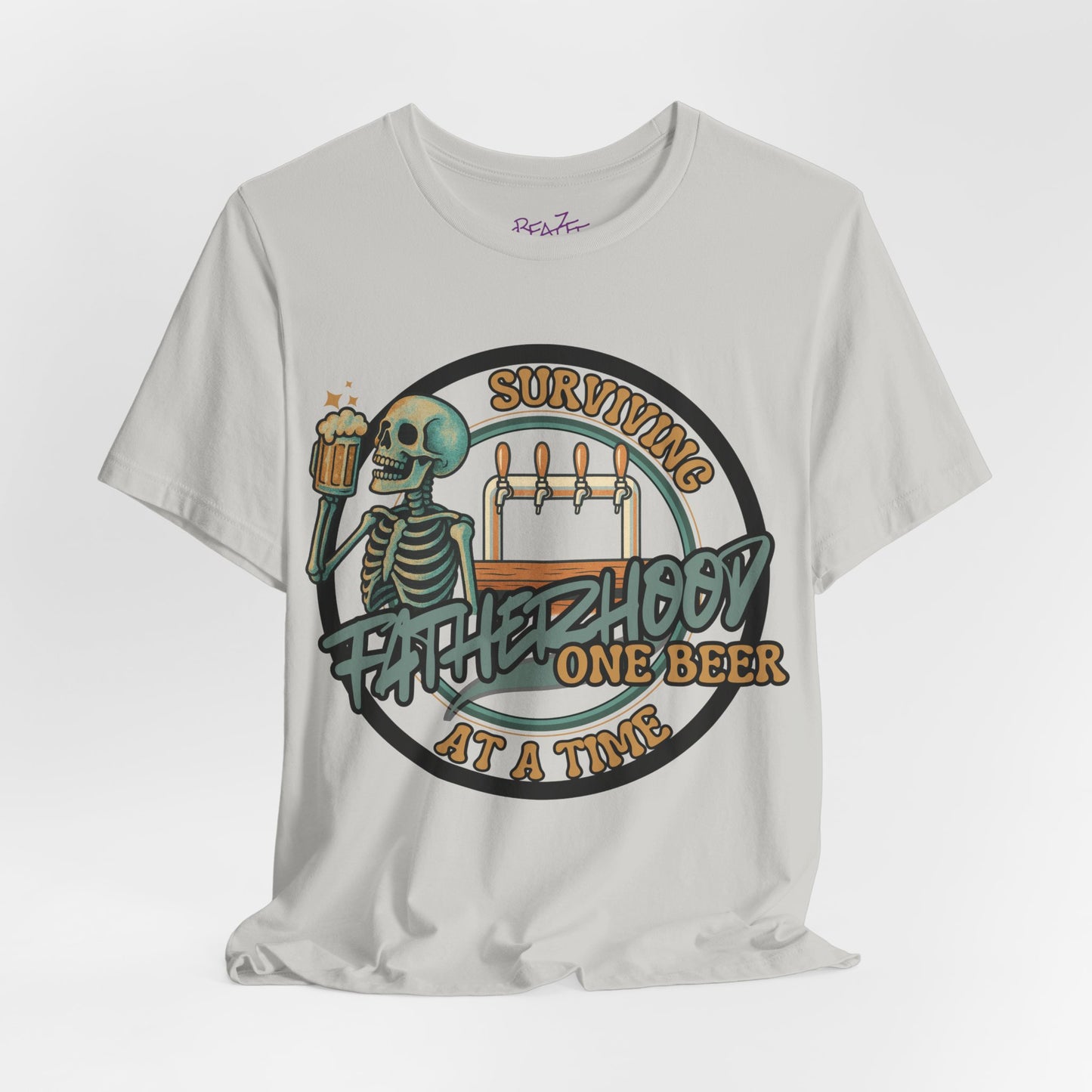 SURVIVING FATHERHOOD ONE BEER AT A TIME *Funny Dad Gift *Beer Lover Shirt *Bella+Canvas 3001 *Unisex shirt