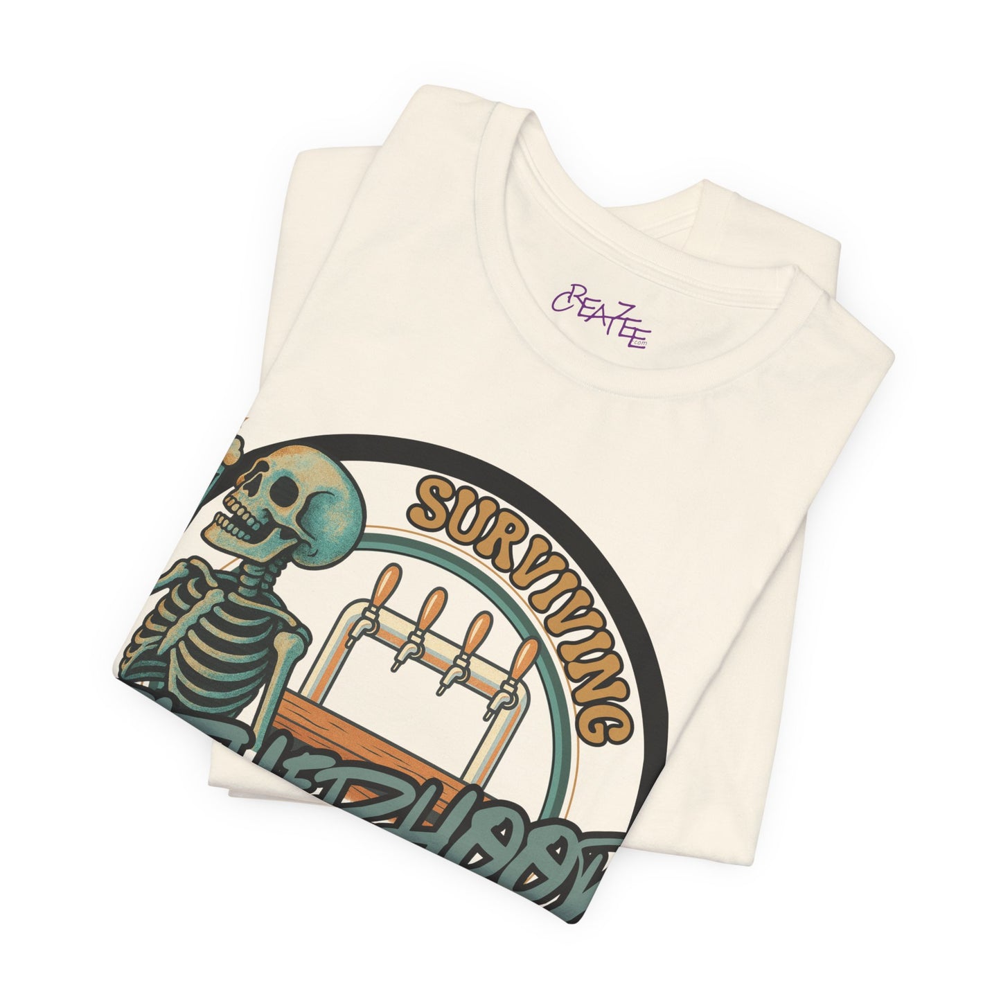 SURVIVING FATHERHOOD ONE BEER AT A TIME *Funny Dad Gift *Beer Lover Shirt *Bella+Canvas 3001 *Unisex shirt